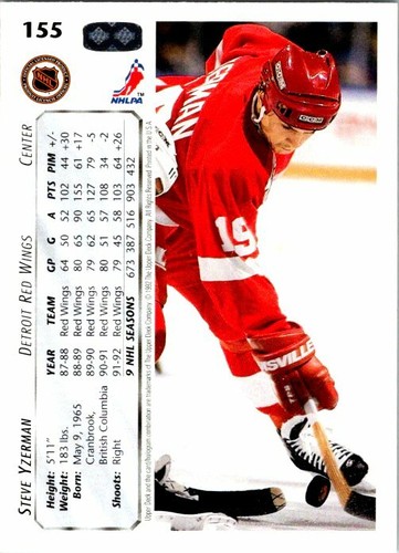 1992-93 Upper Deck Hockey - Pick Choose Your Cards #1-200 - Picture 311 of 401