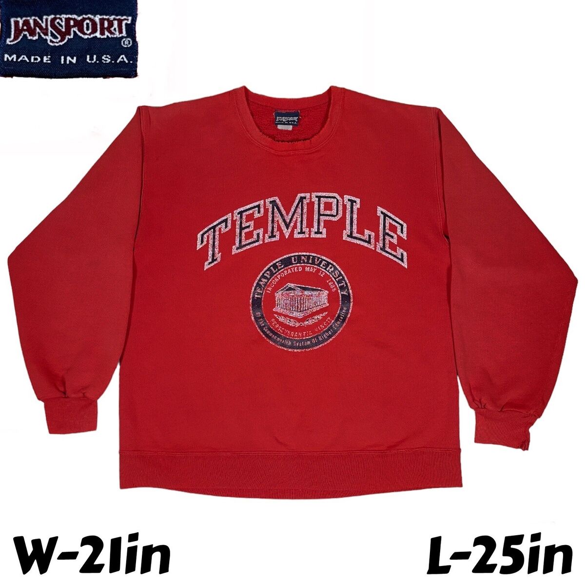 Vintage 90s USA Made JanSport Temple University Owls Vintage 90s USA Made JanSport Temple University Owls