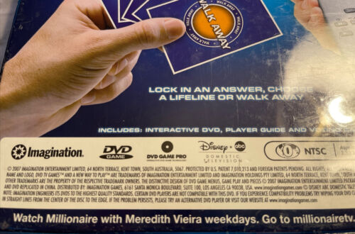 Who Wants To Be A Millionaire? DVD Game w/ Host Meredith Viera NEW SEALED - Picture 7 of 7