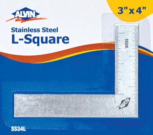 Alvin-Metal-L-Square-Durable-Stainless-Steel-3-034-x4-034-Etched-Inch-Graduations-SS34L