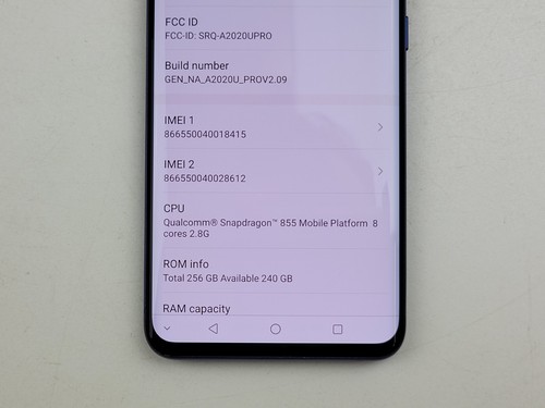 ZTE Axon 10 Pro (A2020U) 256GB - Blue (Unlocked) Dual SIM - *DAMAGED* - J7133 - Picture 3 of 7
