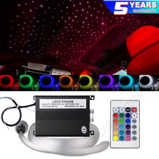 16W RGBW LED Car Twinkle Star Roof Headliner Ceiling Light Kit 300Pc Fiber Optic