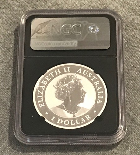 2021P $1 Berlin Virtual WMF Australia Kookaburra Colored 1oz Silver NGC MS70 FR - Picture 4 of 6