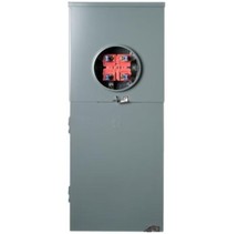 Square D 200 Amp 8 Space 16 Circuit Outdoor Main Breaker Meter Combo Ringless