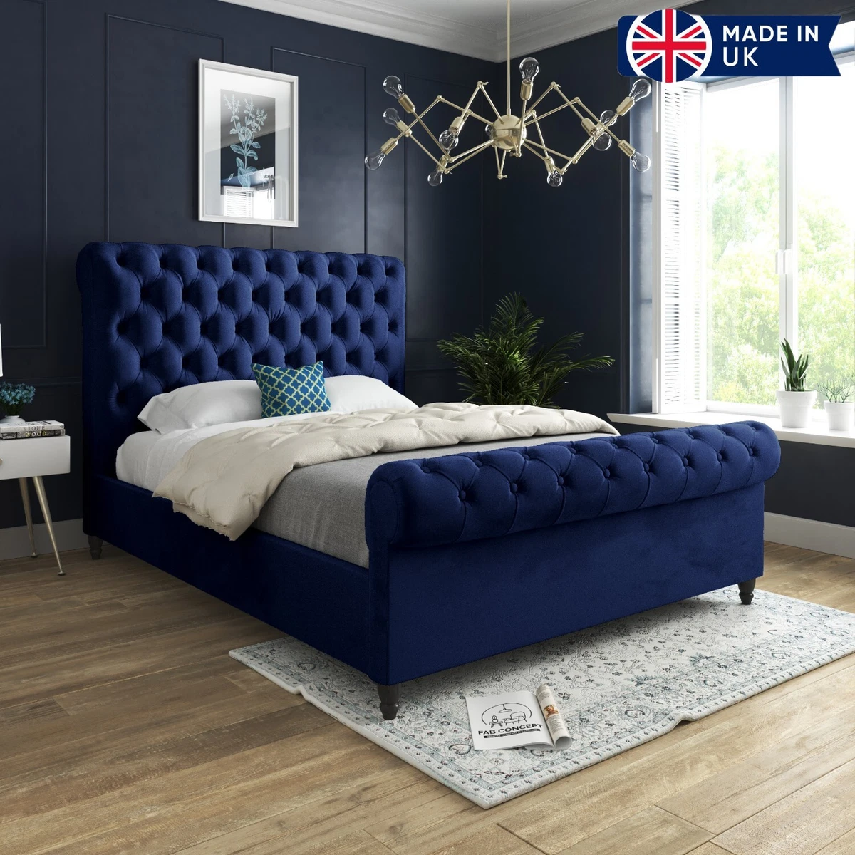 Classic cheap sleigh bed
