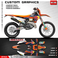 Kungfu Graphics Custom Vinyl MX Sticker Decal Kit for EXC EXC-F XC-W XCF-W 2024