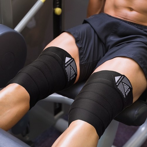 WYOX Knee Wraps With Strap For Weightlifting, Powerlifting, Knee Pads For MMA - 第 12/18 張圖片