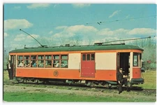 Postcard Connecticut Electric Railway Trolley Museum VTG VPC02.