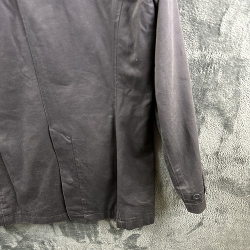 Pretty Green Herren Jacke Mac Car Mantel versteckte Knöpfe Paisley gefüttert grau mittel - Bild 13 von 15