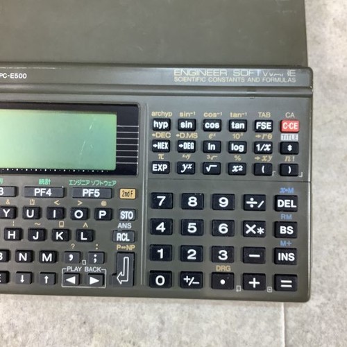 SHARP Pocket Computer PC-E500 8bit Portable Computer Vintage Used from Japan - Afbeelding 3 van 4