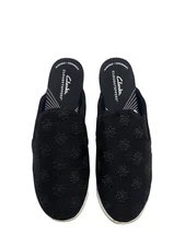Clarks Breeze Shore Mule, Black Floral, 8- Medium (2445) New