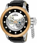 Invicta Russian Diver Stainless Steel Case Round Wristwatches
