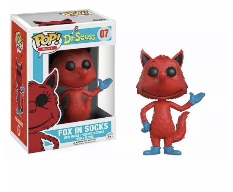 Funko Pop! Vaulted Dr. Seuss: #07 Fox In The Socks Vinyl Figure~Nib
