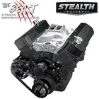 Black Chevy Big Block Serpentine Pulley Kit Electric Water Pump BBC 454 396 427