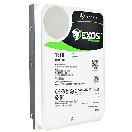 Seagate ST18000NM000J 18TB 7200Rpm 256Mb Cachette SATA III 3,5 " Pouces Exos - Photo 2/5