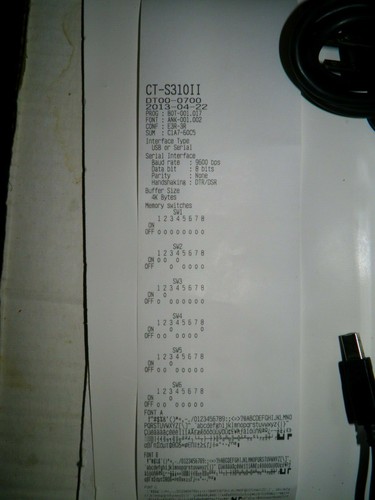 Citizen CT-S310II TZ30-M01 Thermo Kassenbeleg & Barcode Drucker USB/Seriell - Bild 2 von 7