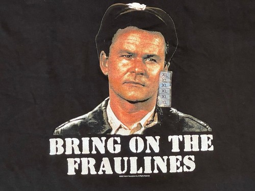 VTG Hogan's Heroes T-Shirt XL Mens TV Show “Bring On The Fraulines” Black 2002 - Picture 2 of 17