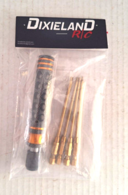 Dixieland R/C Titanium Tip Tool Hex Driver 1.5/2.0/2.5/3.0mm & Aluminum Handle
