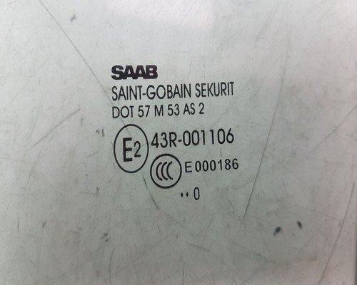 SAAB NG 95 9-5 2010-2012 LH UK N/S/R PASSENGERS REAR DOOR WINDOW GLASS - Picture 3 of 5