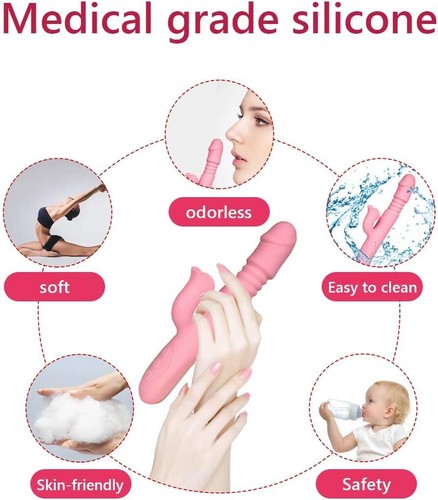 10 Vibration Mode Massager Powerful MultiSpeed Women Toy Rechargeable Waterproof - Picture 7 of 9