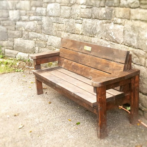 Quality Garden Chunky Handmade Outdoor Wooden Bench Any Size Any Colour