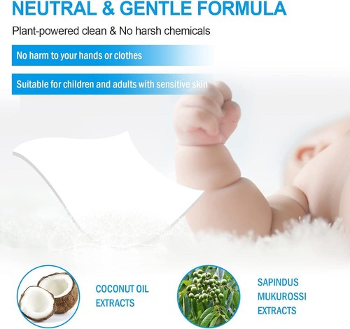 Laundry Detergent Sheets, Up To 128 Loads Hypoallergenic Eco-Friendly Unscented - Picture 3 of 6