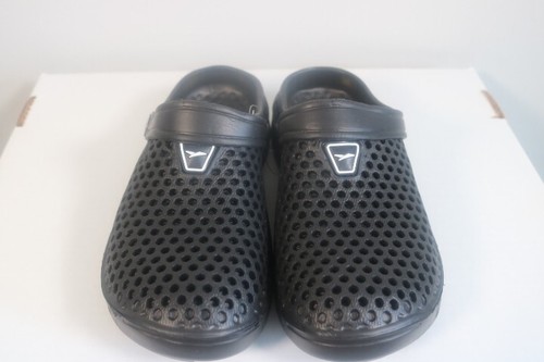 Damen Männer Teenager schwarz Clogs Patch Verzierung Größe 5 11 - Bild 10 von 14