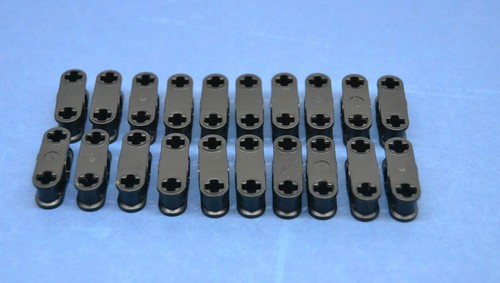 LEGO 20 x Verbinder schwarz Black Technic Axl Pin Connector 3L Center Hole 32184 - Bild 2 von 2