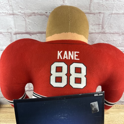 "Figura almohada de felpa Chicago Black Hawks NHL hockey Patrick Kane #88 enorme 24""" - Imagen 6 de 7