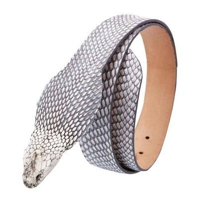 Cobra Snake Belt With Head Natural Leather Lining Genuine  display picture 2