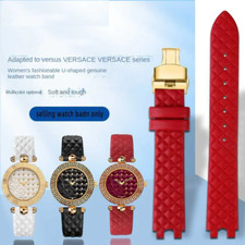 Genuine Leather Watchband Fit For Versace Palazzo Medusa VECQ00218/518/318 16mm