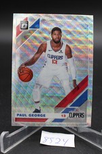 2019-20 Panini Optic Fanatics Silver Wave Prizm Paul George #20 Clippers