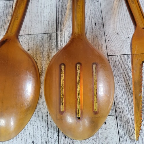 Ultra Temp Amber 5 Pc Kitchen Utensils Robinson Knife Co USA Vision Corning Ware - Picture 21 of 23