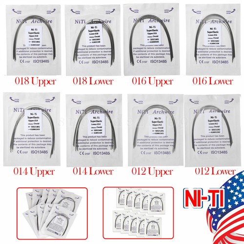 Dental Orthodontics Brackets Roth MBT 022 Hook 345 / Niti Arch Wire Round OR - Picture 3 of 91