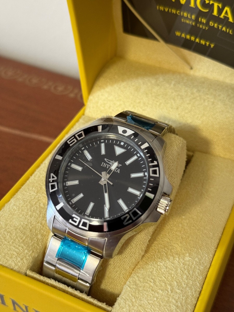Invicta 21542 Pro Diver Men's Watch Silver/Black Brand New With