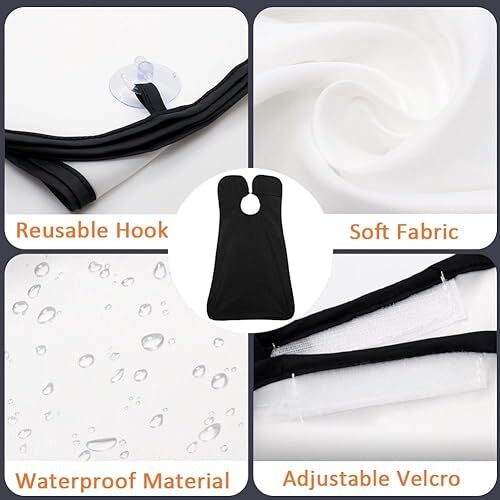 Beard Bib Beard Apron, Beard Hair Catcher for Men Shaving & Trimming Non White - Bild 2 von 6