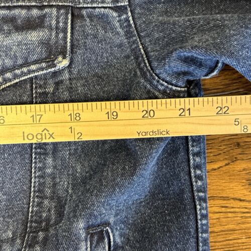 Cabelas giacca jeans vintage uomo media foderata in flanella camionista denim invecchiato - Foto 8 di 10
