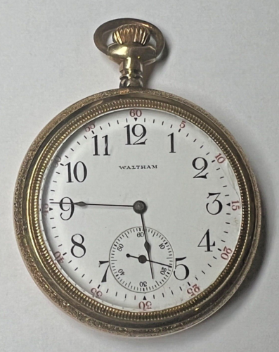 Waltham 15 Jewel Pocket Watch - Open face with screw back - Picture 10 of 11