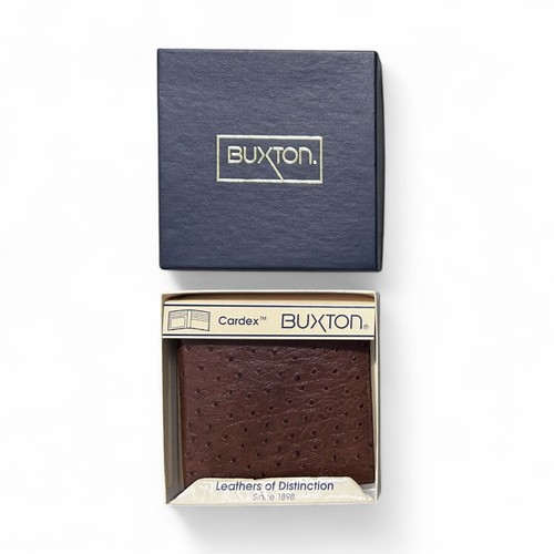 Buxton Dopp Collection Vintage Wallet Brown Top Grain Cowhide Leather Bifold - Picture 8 of 9