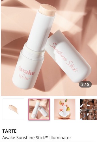 TARTE Awake Sunshine Stick Illuminator .35oz/10g FULL SIZE; NEW BOX SEAL RET$25 - Picture 12 of 16