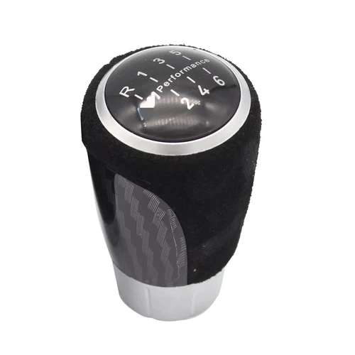 1x Carbon Fiber For Alcantara Shift Knob 6 Speed Weighted for BMW M3 E46 E60 E90 - Picture 17 of 17
