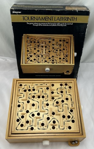 1986 Tournament Labyrinth and Chinese Checkers Games Pressman Complete Great - Picture 3 of 4