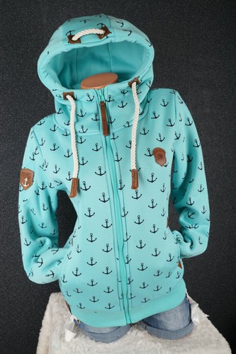 Damen Sweat Jacke Kapuze Hoodie Fleece gefüttert Übergangsjacke Anker M-3XL - Bild 11 von 46