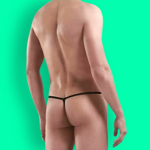 Ropa interior para hombre Doreanse 1326 tanga negra real con cuerda en G sexy - Imagen 32 de 32