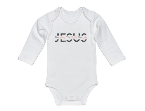 JESUS DER WEG, WAHRHEIT, LEBEN, Sublimation, BABYBODY, STRAMPLER, BABY Creeper - Bild 7 von 16