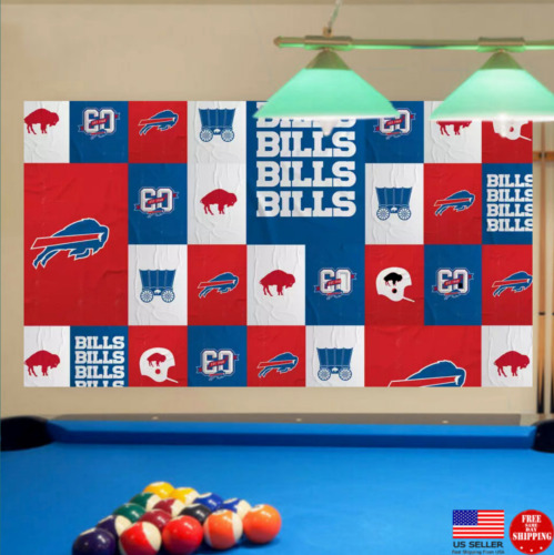 Buffalo Bills Themed Flag 3X5 Flag Man Cave Flags 3 x 5 Banner Banners Garage
