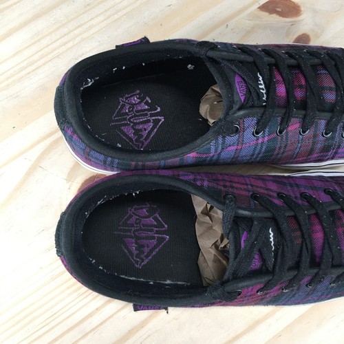 Vans Shoes Womens 9 Casual Sneaker Purple Lace Up Low Top Round Toe Comfort T430 - Picture 13 of 16