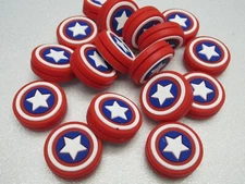 LOT OF 2X "CAPTAIN AMERICA" SILICONE VIBRATION DAMPENERS FOR TENNIS RACQUETS