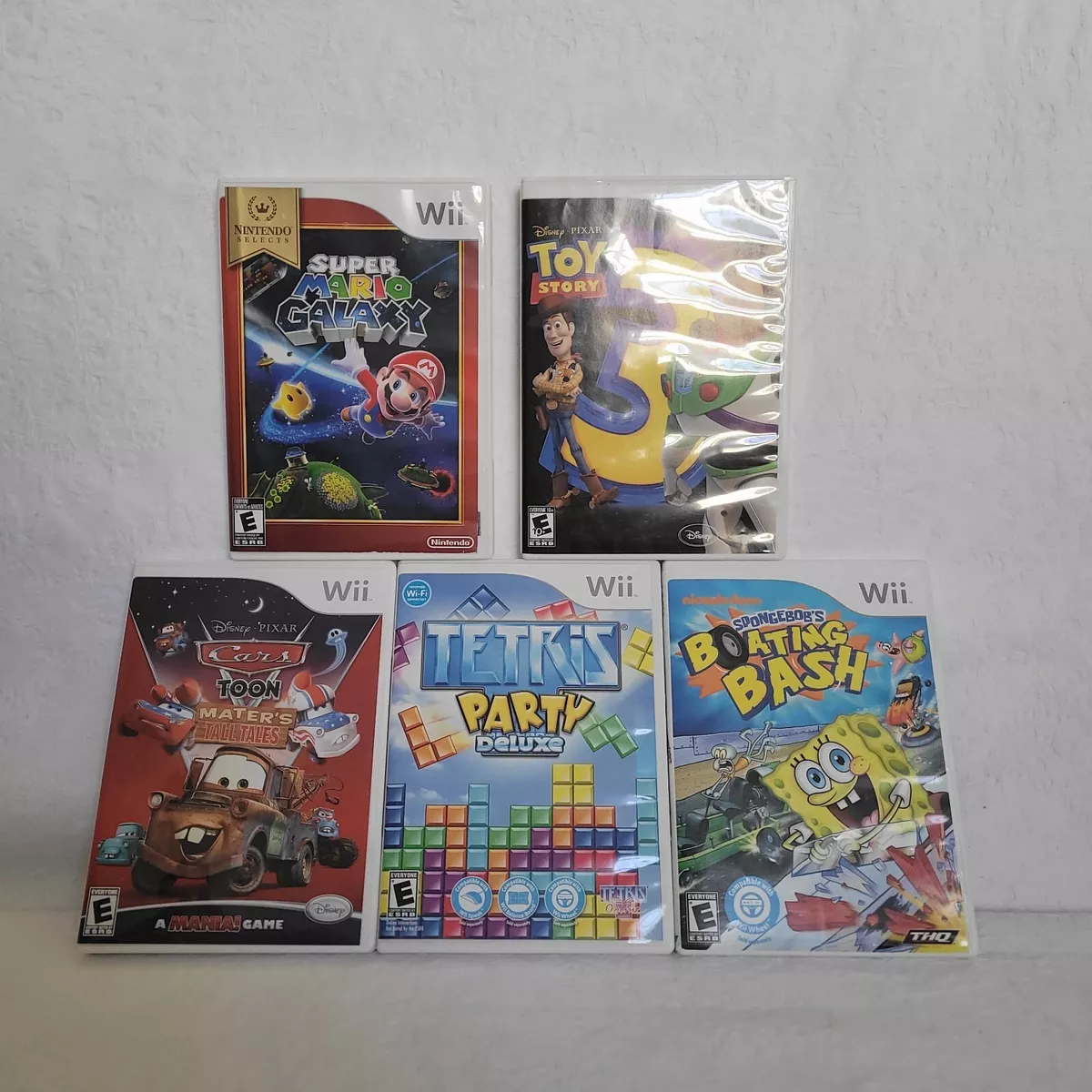 Super Smash Bros. Brawl / Super Mario Galaxy Wii Games Lot Free