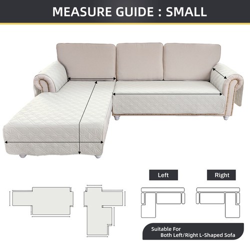 Wasserdicht L-Form Sofabezug Schnitt Couch Lounge Sofa Schonbezüge Schoner - Bild 18 von 60